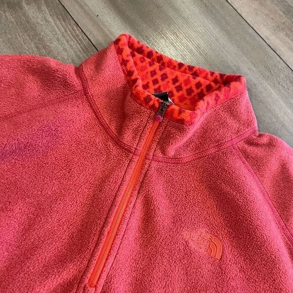 The North Face Pink Quarterzip Jacket Women XL‎ - Picture 2 of 6